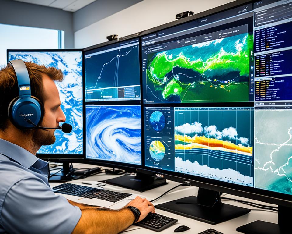 Remote sensing during severe weather forecasting