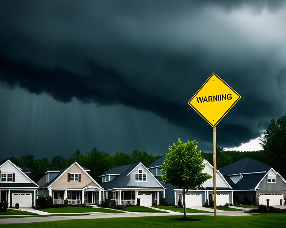 Warning signs for severe weather