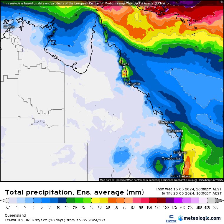 Qld & nsw 7 day rainfall forecasts 1